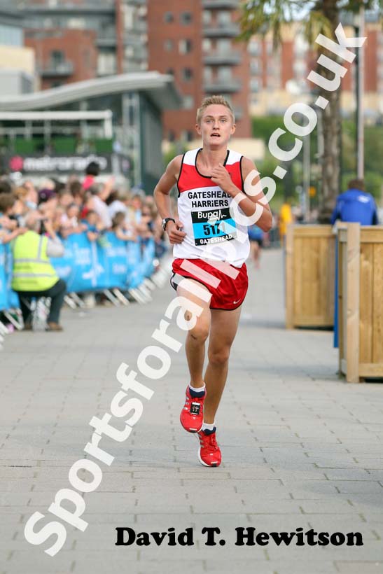 No 5171 finishing the 2012 BUPA Junior Great North Run.